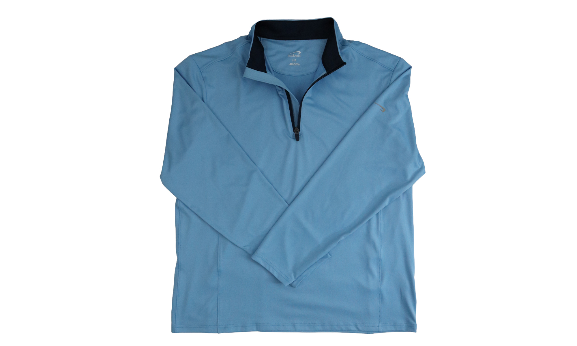 Backspin Fjord Blue 1/4 Zip Pullover